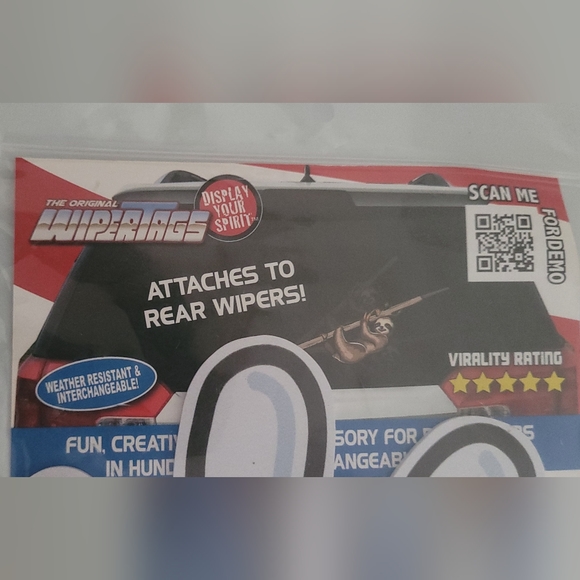 WiperTags USA White Glove Waving Arm Windshield Wiper Attachment - Picture 7 of 7